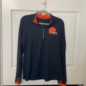 Cleveland Browns Nike Dri-Fit half zip
